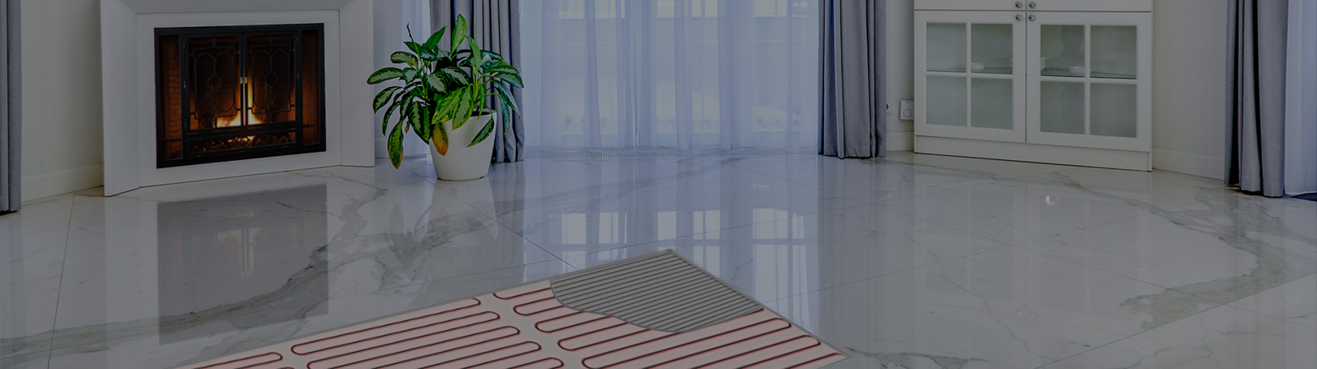 Radiant floor heating banner for the Buffalo, New York area