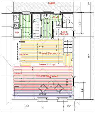 Example of a system design of a radiant floor heating system.